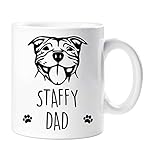 Buena calidad. 60 Second Makeover Staffy Taza Staffy Dad Mascota Regalo Amantes de los Perros Staffordshire Bull Terrier Día de Padres