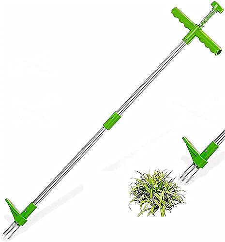 Faysida Weed Puller Tool Stand Up, Standing Plant Root Remover, Weed Removal Tool, Stand Weeder with Long Handle, Weed Puller Standing, Standing Root Remover, Weeder Tool，Manual Weeder
