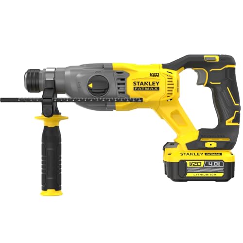 Stanley Martelete Perfurador Rompedor, 22mm, 2 Joules, Sistema de Íon de Lítio, Ferramenta Não Acomp