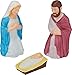 Nativity Scene Holy Family with Lights