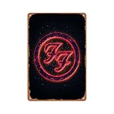 Music Symbol Foo Fighters Metal Sign Poster Vintage Art Wall Decor 12 X 8 Inch_1