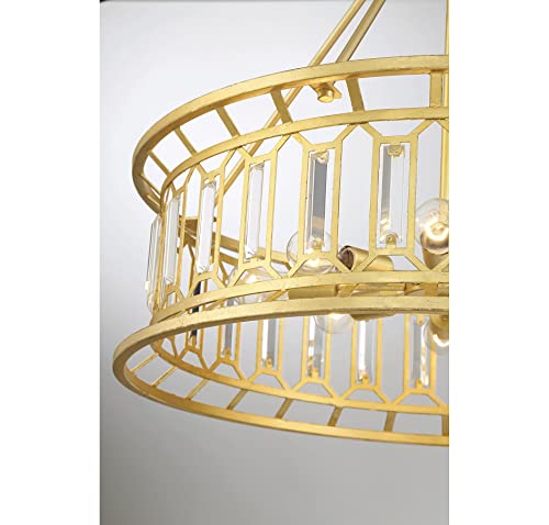 Savoy House 7-1947-8-260 Daintree 8-Light Pendant In True Gold (30" W X 30" H) #TOP5