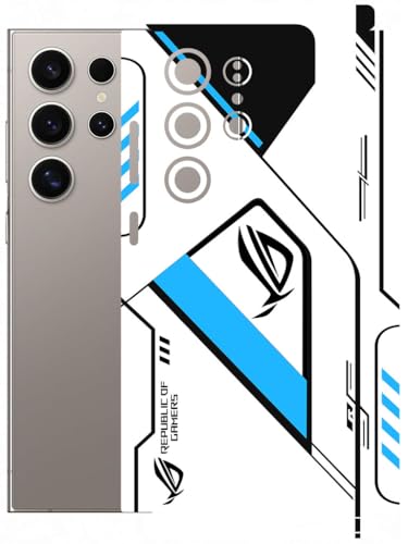 Image of AtOdds - Full Body Back Screen Guard Protector Film - Lamination Wrap Skin Sticker Compatible with Samsung Galaxy S24 Ultra | Scratchproof Matte Finish (RogBlue)