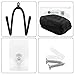 Geekria Wall Mount Bracket and Dust Cover, Compatible with Most VR Headsets, HTC Vive Accessories and VR Devices, Storage Shelf (Black)
