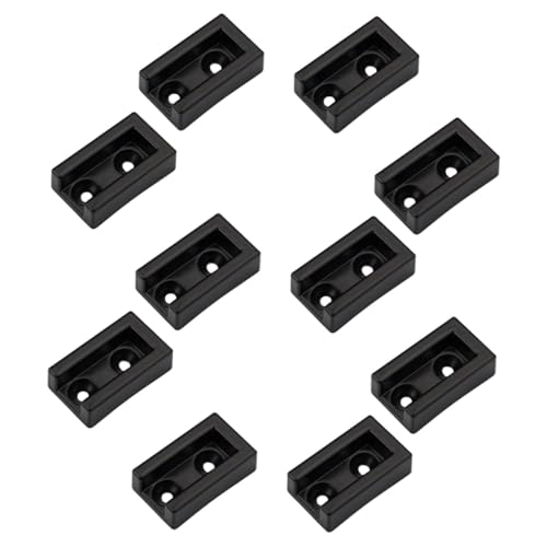 TEHAUX 10 piezas Soportes de Barra para Armario de Aluminio Base Fija para Barra de Ropa Soporte Estable para Riel de Vestidor Montaje Fácil para Dormitorio y Tienda de Ropa