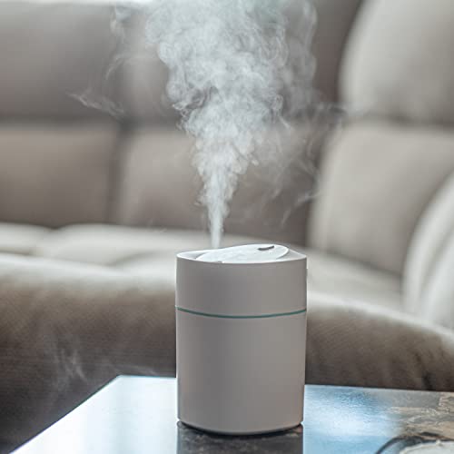 Portable Mini Humidifier And Aromatherapy Essential Oil Diffuser - 250Ml Small Usb Personal Humidifier For Car, Rv, Bedroom, Office, Home - Colorful Light, Auto Shut-Off, 2 Mist Modes, Whisper Quiet #TOP3