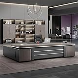 Large Office Desk with Side...