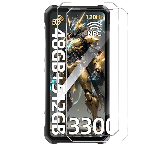 (2������)For Oukitel WP100 Titan �t�B���� �����z�� �C�A�h�~ �d�x9H �Ή� �����ߗ� ���{���Ɏq�f�� �C�A�[�� ��ʕی� ���˖h�~ �����x�^�b�` �ϏՌ� �\��t���ȒP Oukitel WP100 Titan �ی�t�B���� ����