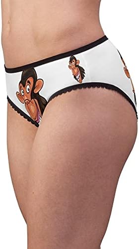 Chimpanzee Panties, Chimpanzee Underwear, Briefs, Cotton Briefs, Funny Underwear, Panties For Women