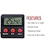 Digital Reptile Thermometer and Humidity Gauge Remote Probes – Terrarium Reptile Hygrometer Thermo Humidor Tank Cage Incubator Brooder Indoor Outdoor