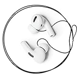 Podstring ワイヤレスインイヤーイヤホン用ポッドストリング紛失防止ストラップ イヤホン 落下防止 (ブラック)