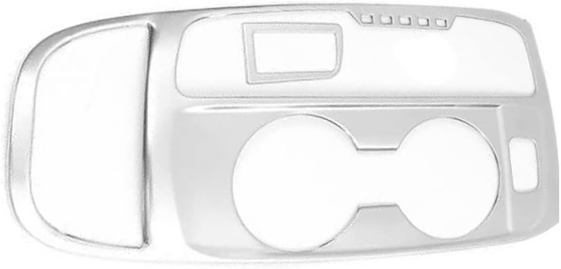 TEGENT Eridanus Middle Console Gear Shift Box Frame Cover Trim Sticker Compatible with Chevrolet Equinox 2018 2019 2020 2021 2022 2023 Car Interior Accessories(Silver) 2 PCS