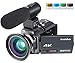 Produktbild Ansteker 4K-Kamera Camcorder WIF Full HD Videokamera 48MP 16x Digital Zoom Digitalkamera mit Infrarot-Nachtsicht, Externem Mikrofon, Weitwinkel-objektiv, 3.0in Drehbarer Touchscreen