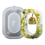 Abbto Ovale Silikonform - Silikonharzformen für Kunsthandwerk - Silikonform für Klingel DIY Gießform aus Harz Hexagonal/Herz/Rechteck/Oval