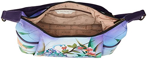 Image of Anna by Anuschka Handpainted Women's Genuine Leather Large Shoulder Hobo