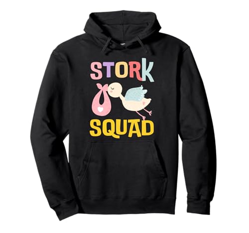 Labor Stork Squad Parto y parto que combinan el trabajo de enfermería Sudadera con Capucha