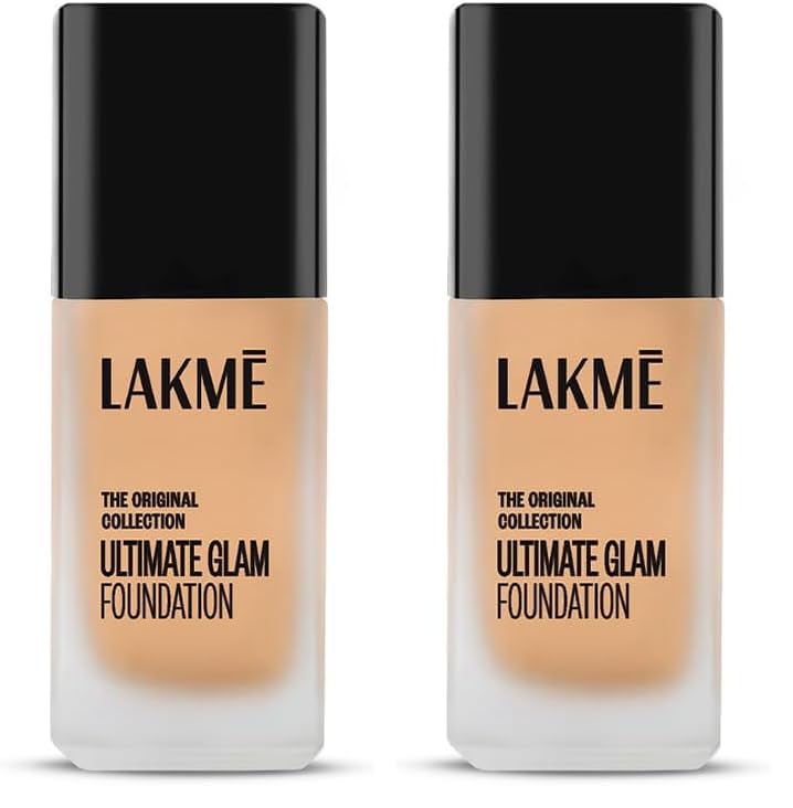 Image of Lakme Ultimate Glam Foundation. Shade 05, 25 ml (Pack of 2)