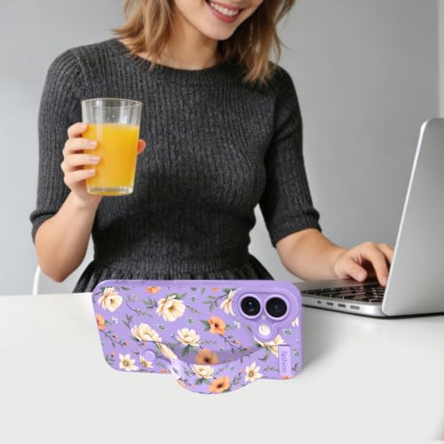 ZIYE for iPhone 17 Case with Wrist Strap Kickstand, Purple by ZIYE - Used condition - Image 5