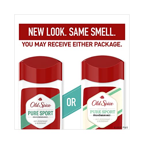 Image of Old Spice 03891 Deodorant Stick, High Endurance, Pure Sport Scent, 3-oz. - Quantity 3