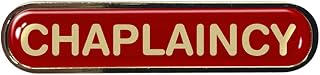 Capricornone Chaplaincy Gel Domed School Bar Badge (Red)