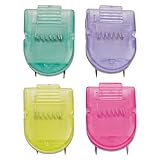 ADVANTUS Panel Wall Clip for Fabric Panels, Standard Size, 40-Sheet Capacity, Pack of 4, Assorted Cool Colors (75306)