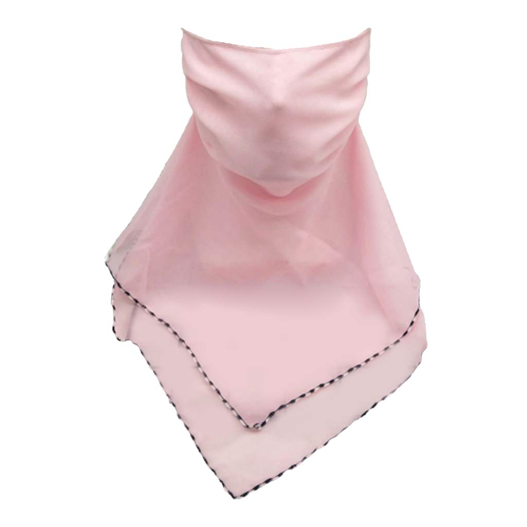 nivaa Ladies Face Mask Scarf UV Protection Lightweight Scarf Neck Mask Pink-picture-15