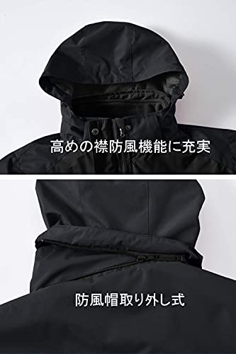 Gopune レディース アウトドア ジャケット 裏フリース マウ