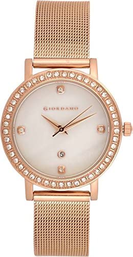 Giordano AW22 Collection Analog Watch for Women Stylish Metal Strap| 3 Hands Mechanism GZ-60025-44 (B0BQBHGBNS) Amazon Price History, Amazon Price Tracker