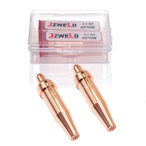JZWELD 0330-0007 4-1-101 Acetylene Cutting Tips(2 Pack)