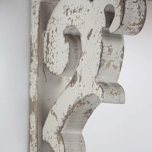 American Art Décor Wooden Corbels Shelf Brackets Vintage Farmhouse Decor (Set Of 2 - Gray) #TOP3