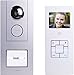 Produktbild m-e modern-electronics Vistus VD6310 Video-Tuersprechanlage Kabelgebunden Komplett-Set 1 Familienhau, Outdoor 118 x 260 x 25mm, Indoor Unit: (WxHxD) 92 x 220 x 22mm