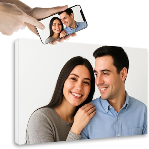 OOPS Cuadro personalizado con tu foto 20x20cms. Montado y listo para colgar. Tamaños desde 20x20 hasta 130x90. Hecho en España (20x20)