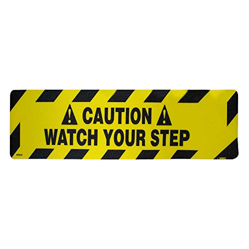 NMC WFS625 CAUTION-WATCH YOUR STEP Cleat - 24 in. x 6 ft. Vinyl Anti-Slip Cleat
