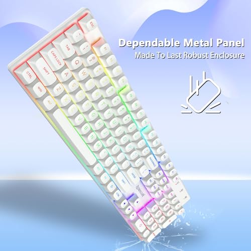 Image of Redragon K710 Wireless Mechanical Gaming Keyboard, Linear Red Switch, White