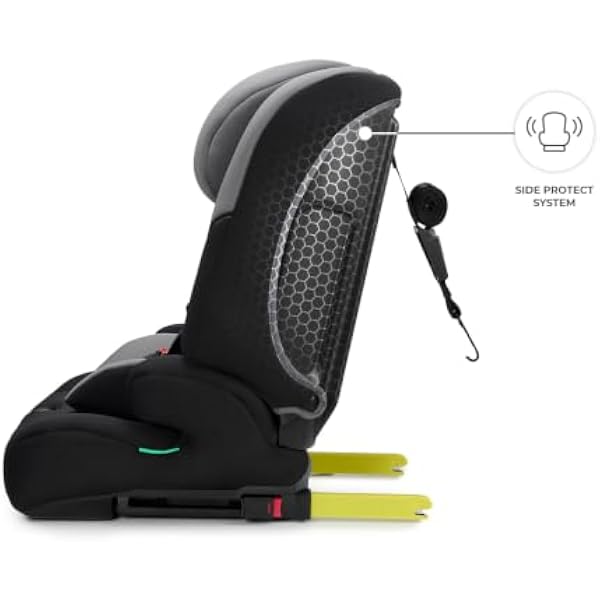 Kinderkraft SAFETY FIX 3 PRO автокресло i-Size 76 150 см ISOFIX Top Tether автомобильный ремень 100 вкладыш Easy Grow H-Guard SPS индикаторы установки 5-точечные ремни серый