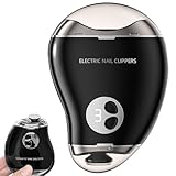 Type-C Rechargeable Electric Nail Clipper with LED Light, 3 Speeds - Safe, Automatic Nail File and Polish for Babies, Seniors, and Adults. Included Storage for Scraps (Black) Type-C Rechargeable Electric Nail Clipper with LED Light, 3 Speeds - Safe, Automatic Nail File and Polish for Babies, Seniors, and Adults. Included Storage for Scraps (Black)