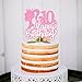 Ercadio 1 Pack Princess Happy 10th Birthday Cake Toppers Glitter Princess Happy 10th Birthday Cake Picks Hot Pink Girl Cake Toppers for Girl Theme Anniversary Baby Shower Party Cake Decor Supplies