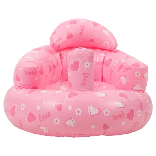Toyvian Asiento Inflable para Bebés y Pequeños Soporte Espalda, Material Pvc Transpirable, Adecuado para Usar Ducha y Actividades al Aire Libre