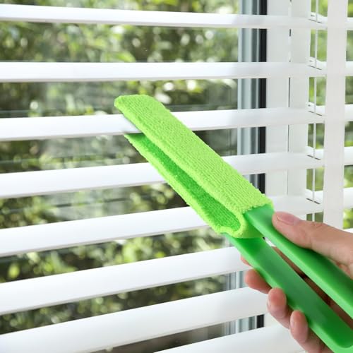 Miniatura 5 de 4 Piezas Limpiador De Persianas Con Cepillos De Limpieza En 4 Colores, Cepillo Veneciano Con Funda De Microfibra Lavable Para Aire Acondicionado Y Rejillas De Ventilación De Coches