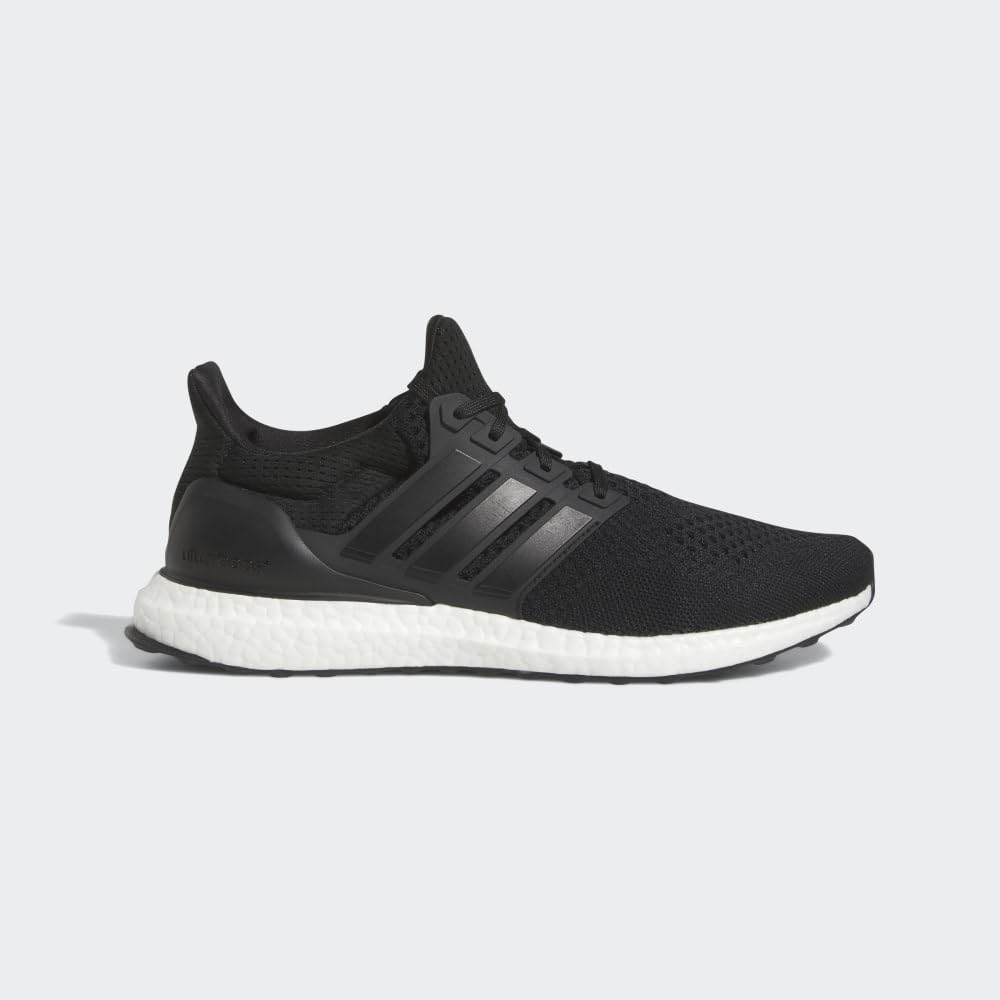 adidas Men's Ultraboost 1.0 Running Shoe, Black/White/Beam Green, 9, Synthetic and Rubber