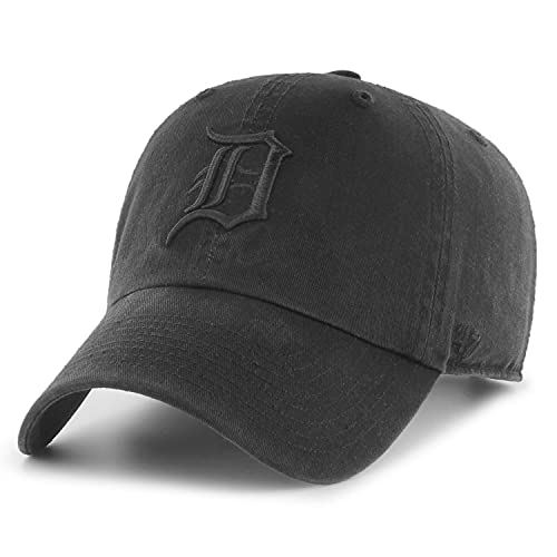 '47 Brands MLB Detroit Tigers Black Clean Up Adjustable Cap