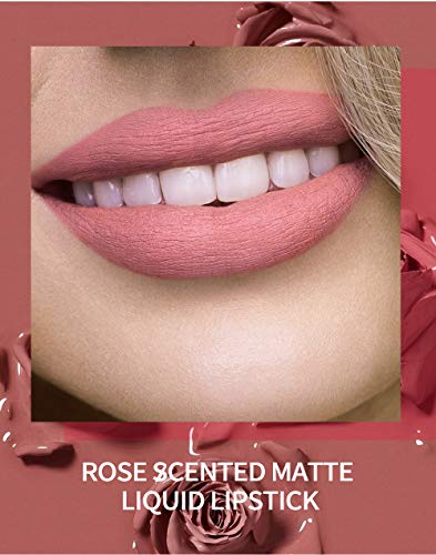 Topcent Matte Liquid Lipstick Sets, 6 Nude Colors Non-Stick Cup Not Fade Waterproof Lip Gloss, Long-Lasting Lip Makeup Gift Set For Women, Lip Stains Pack Bundles (Set-B) #TOP3