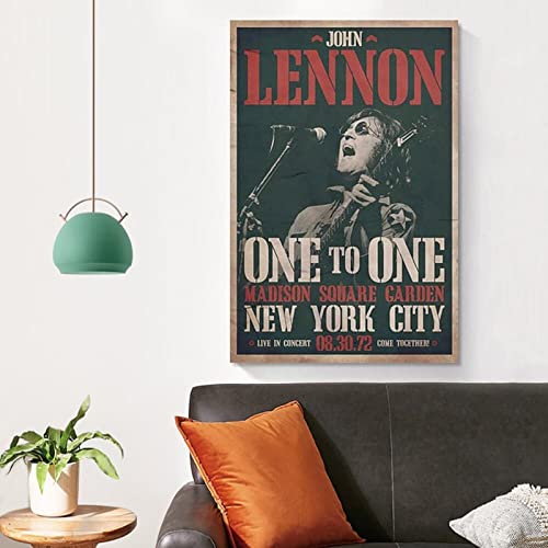 Poster de concert John Lennon 1972 — One to OneFashion Poster décoratif sur toile pour salon, chambre à coucher (20 x 30 cm) - Les Beatles, Paul McCartney, John Lennon, RIngo Starr, George Harrison Poster de concert John Lennon 1972 — One to OneFashion Poster décoratif sur toile pour salon, chambre à coucher (20 x 30 cm) – Image 5