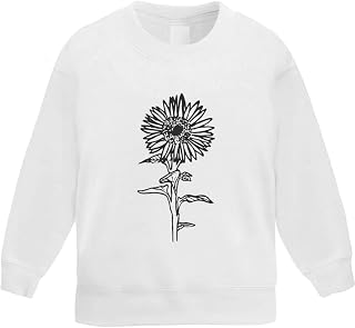 Azeeda 'Sunflower' Kid's Sweatshirt/Jumper (5-6 Years) (KW00021716)
