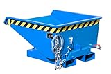  Mini Spänebehälter EXPO E 225 lackiert RAL5012 Lichtblau Stapler Anbaugerät