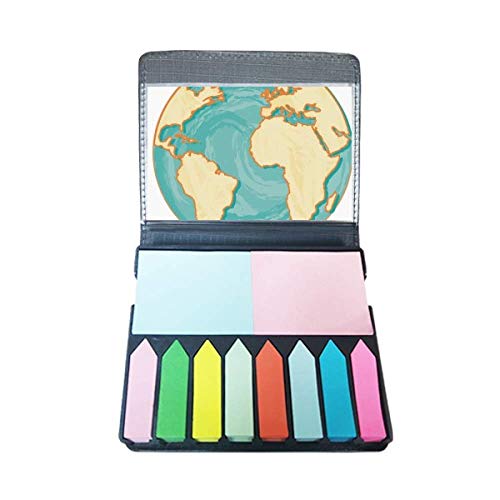 Boîte de marque-page autocollante Earth Blue motif océan pour carnet, agenda et livre d'étude