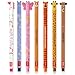 Produktbild LEGAMI Set mit 7 radierbaren Gelstiften mit thermoempfindlicher Radiertinte, verschiedene Tintenfarben und Schaftdesigns, 0,7 mm Spitze, Einhorn, Nilpferd, Schmetterling, Corgi, Tiger, Giraffe,