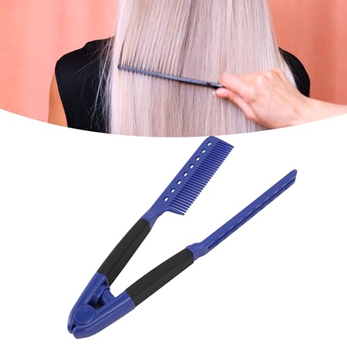 Plancha para el cabello en forma de V con tecnología antiestática de calentamiento rápido, herramienta de estilo profesional para alisar sin frizz en casa miniatura 2