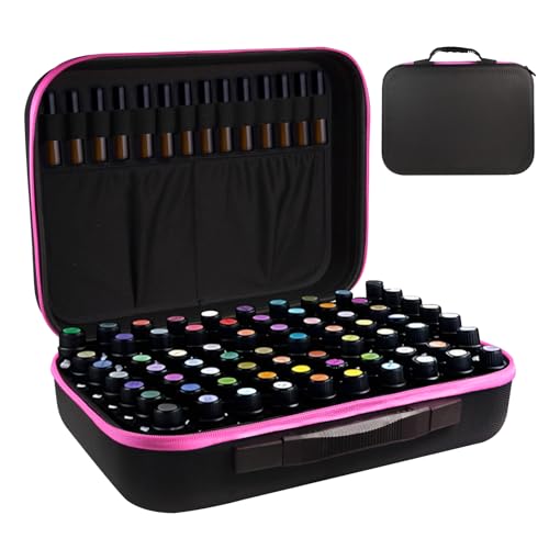 ZORETCO EVA�G�b�Z���V�����I�C�����[�L�����[�P�[�X�A70�{�A�G�b�Z���V�����I�C���{�b�N�X 5ml~15ml���[���[�{�g���p �g���x���X�g���[�W�I�[�K�i�C�U�[�o�b�O ���x��&�{�g���I�[�v�i�[�t�� doTERRA & Young Living