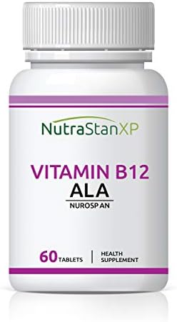 NutrastanXP Vitamin B12 Methylcobalamin 1500mcg with B1, B5, B6, Alpha Lipoic Acid ALA, Folic Acid, Inositol Supplements - 60 Tablets
